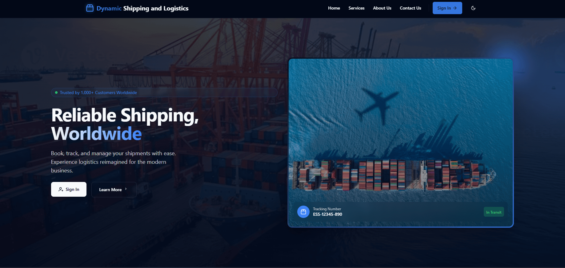 Dynamic Shipping and Logistics